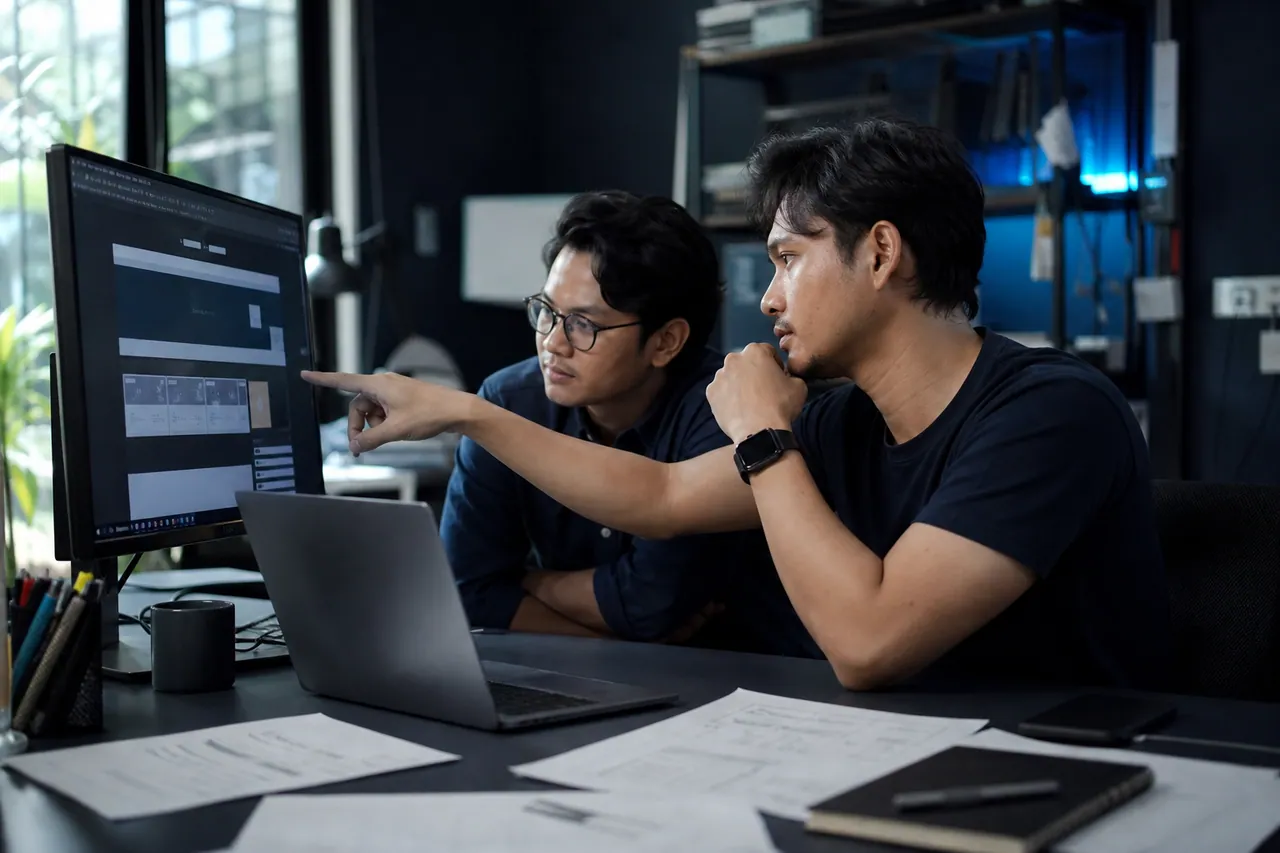A technical specialist auditing a website foundation