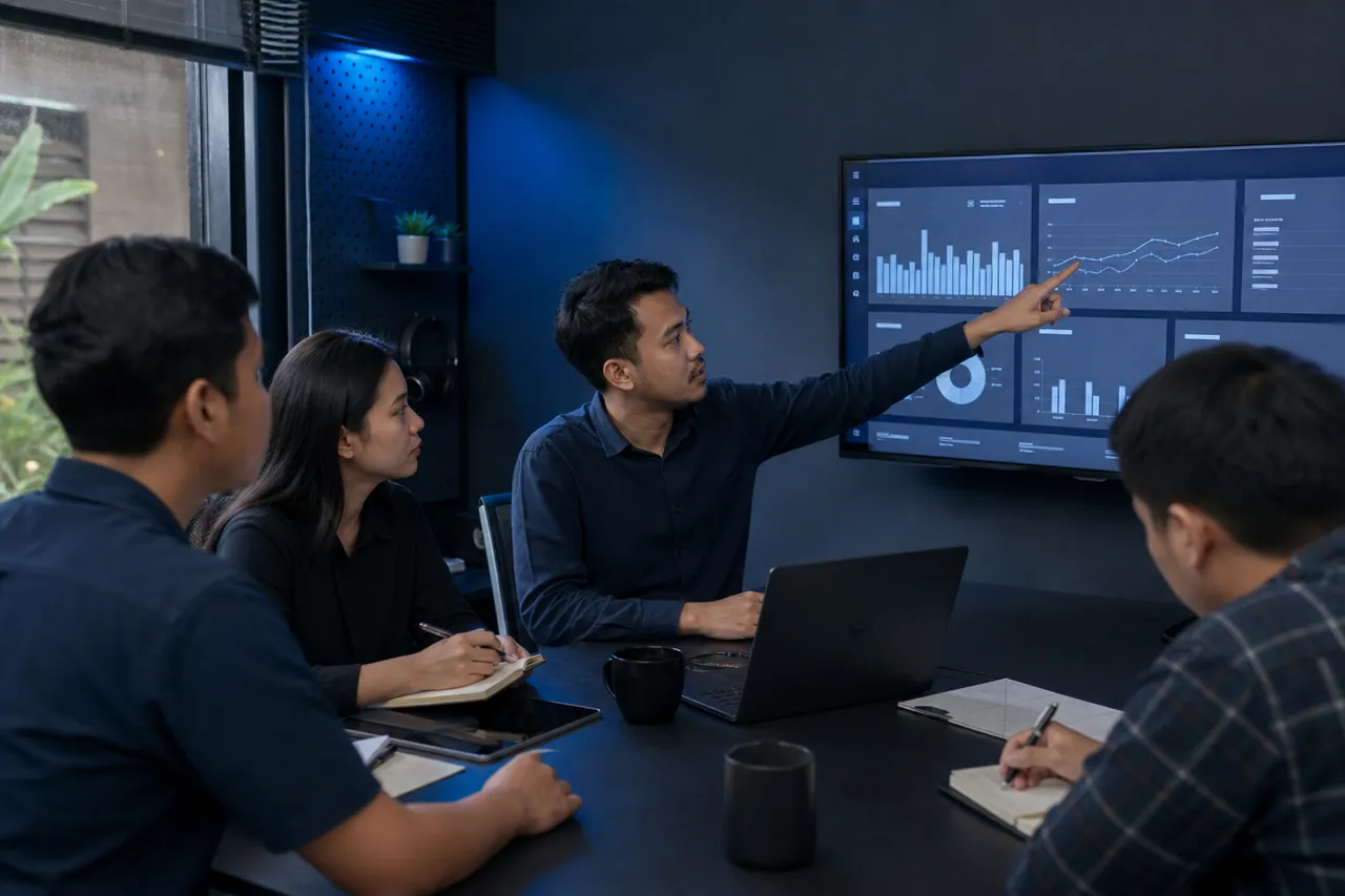 A team presentation about the direction of the work